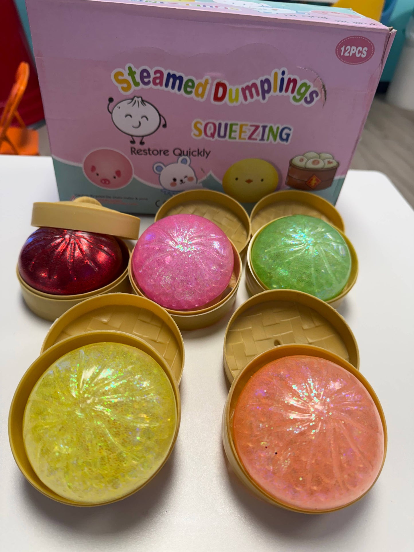 The Viral Dumpling Squishy - Glitter Edition
