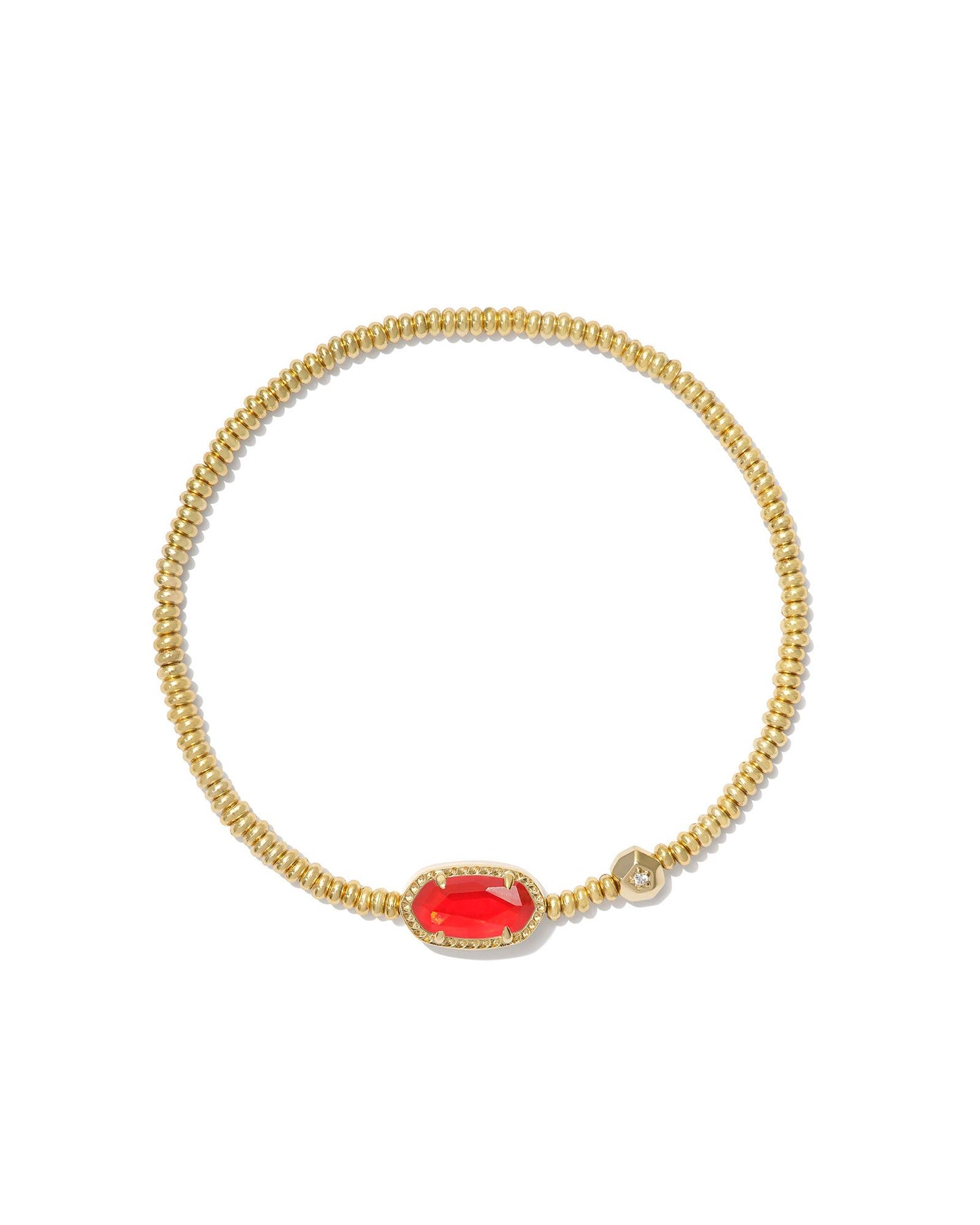 GRAYSON STRETCH BRACELET GOLD RED ILLUSION