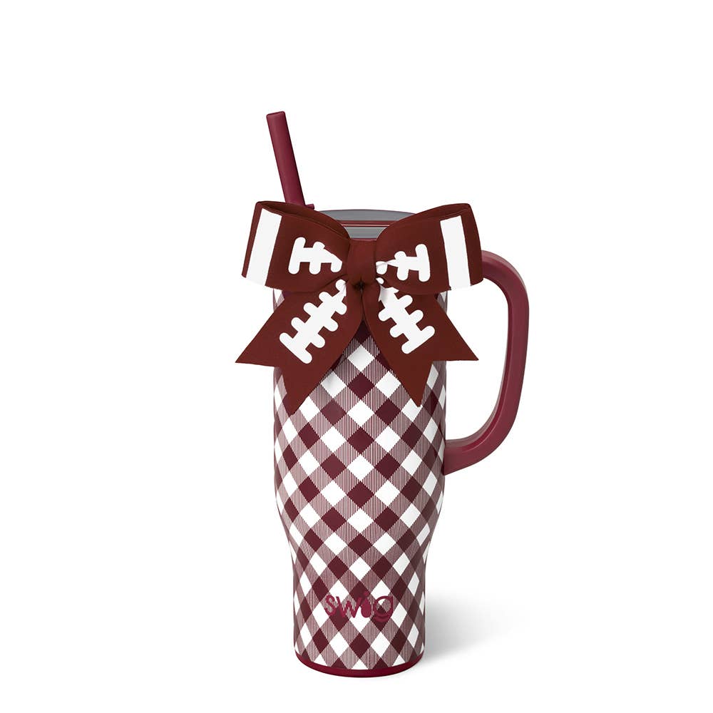 Gameday Gingham Maroon Mega Mug (30oz)