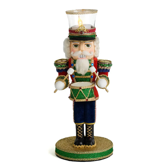 Drumming Nutcracker Votive Holder by Katherine's Collection