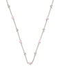 HAVEN STRAND NECKLACE SILVER PINK ENAMEL