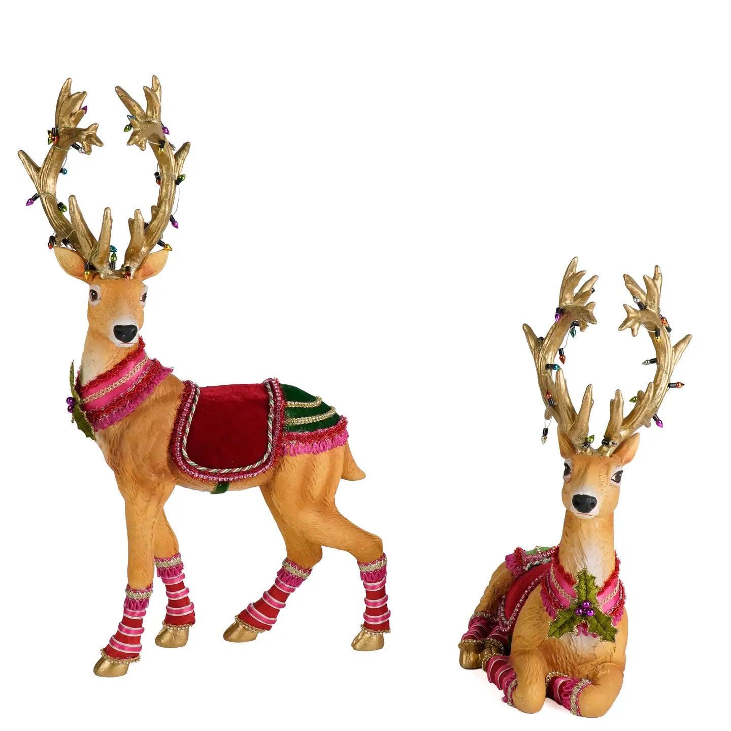 Marvelous Sitting and Standing Deer Assortment of 2 by Katherine's Collection