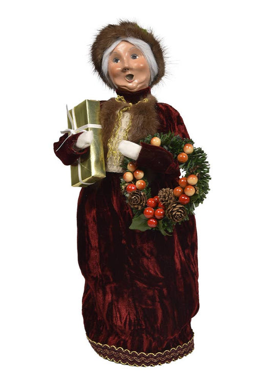 Byers' Choice Ltd. Wine Hostess Mrs Claus 3250W (New 2025)