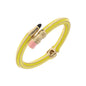 #2 Pencil Enamel Hinge Bangle in Yellow