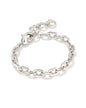 KORINNE CHAIN BRACELET RHODIUM METAL