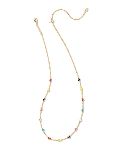 HAVEN HEART STRAND NECKLACE GOLD MULTI MIX