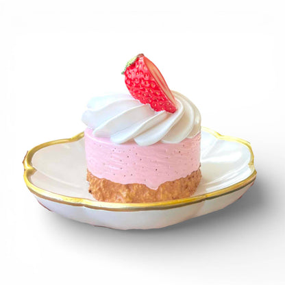 5in Strawberry Pie Dessert Clip On Lite Up Min/6