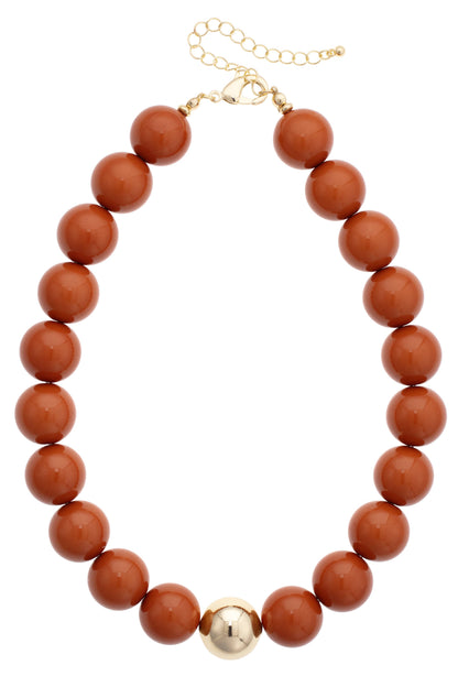 Marjorie Game Day Beaded Necklace