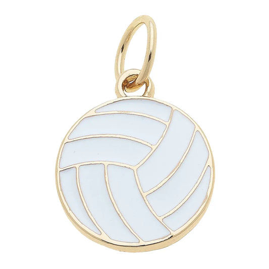 Volleyball Enamel Charm