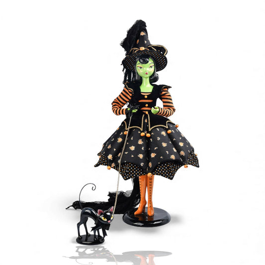 36in Witch w/Cat Display