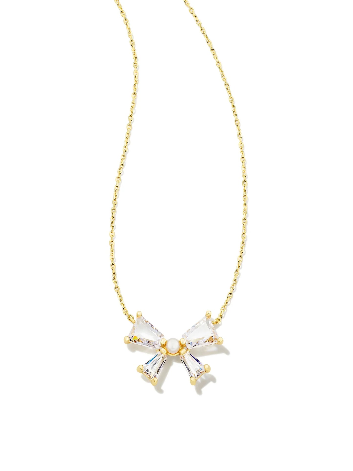 BLAIR BOW SHORT PENDANT NECKLACE