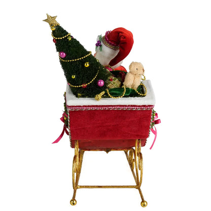 Papa Noel with Sleigh Tabletop by Katherine's Collection
