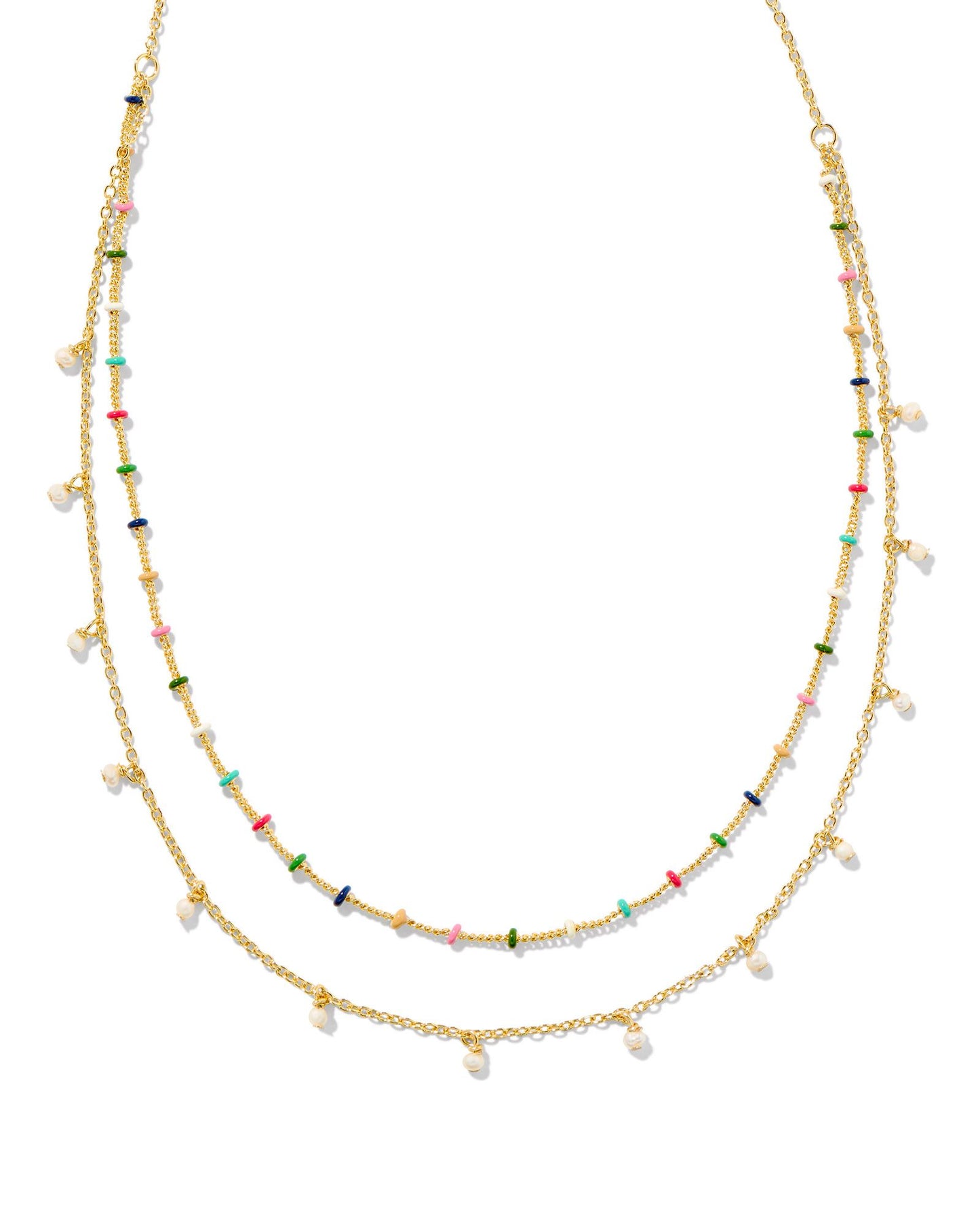 EVE MULTI STRAND NECKLACE GOLD MULTI MIX