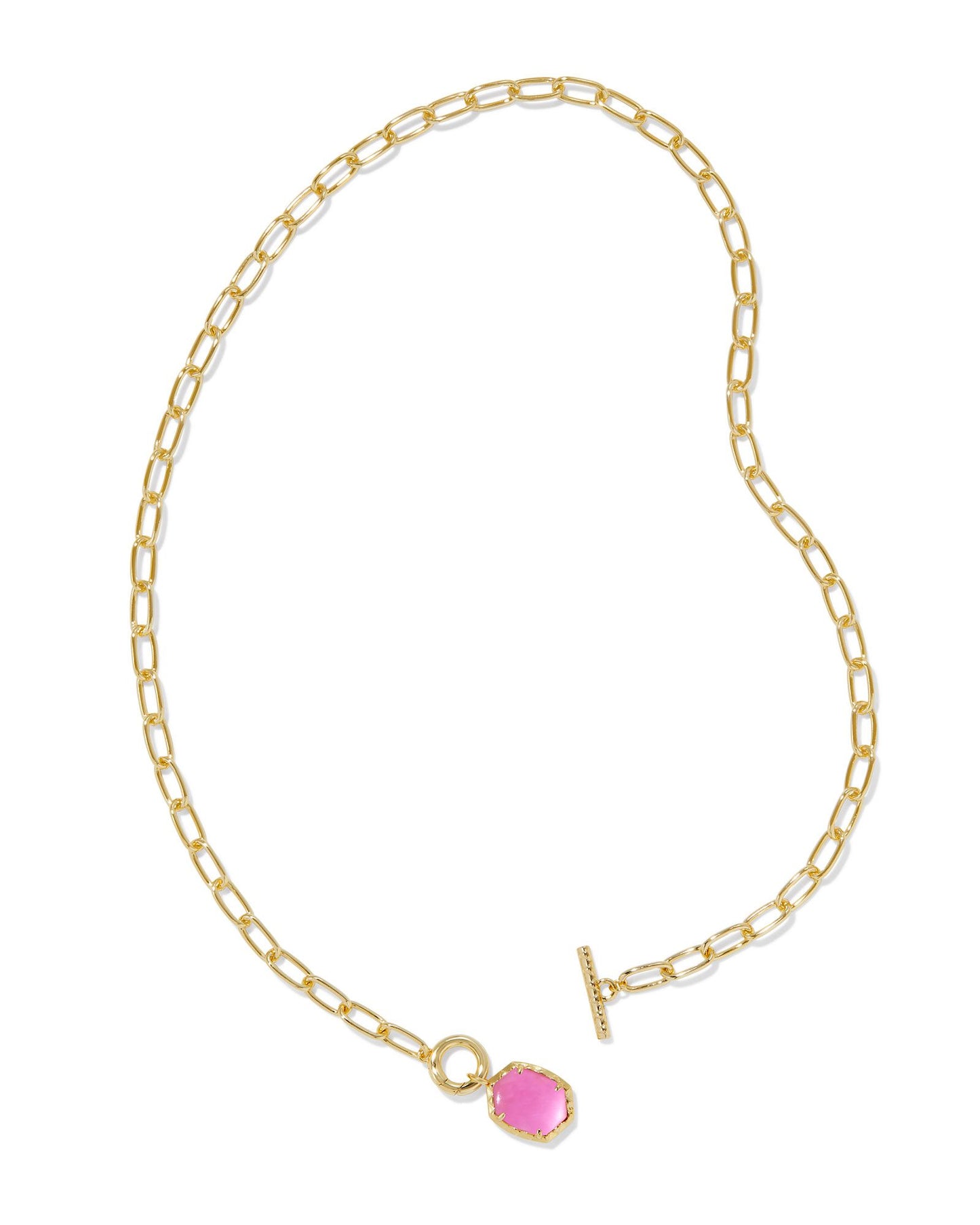 DAPHNE LINK AND CHAIN NECKLACE GOLD AZALEA ILLUSION