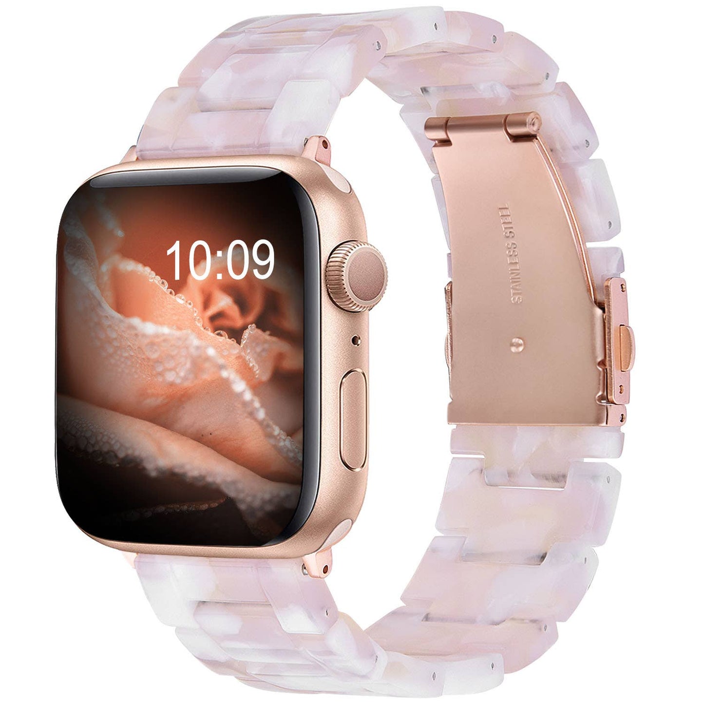 Resin Bracelet Light Weight Bands for Apple Watch: 38/40/41mm / Leopard