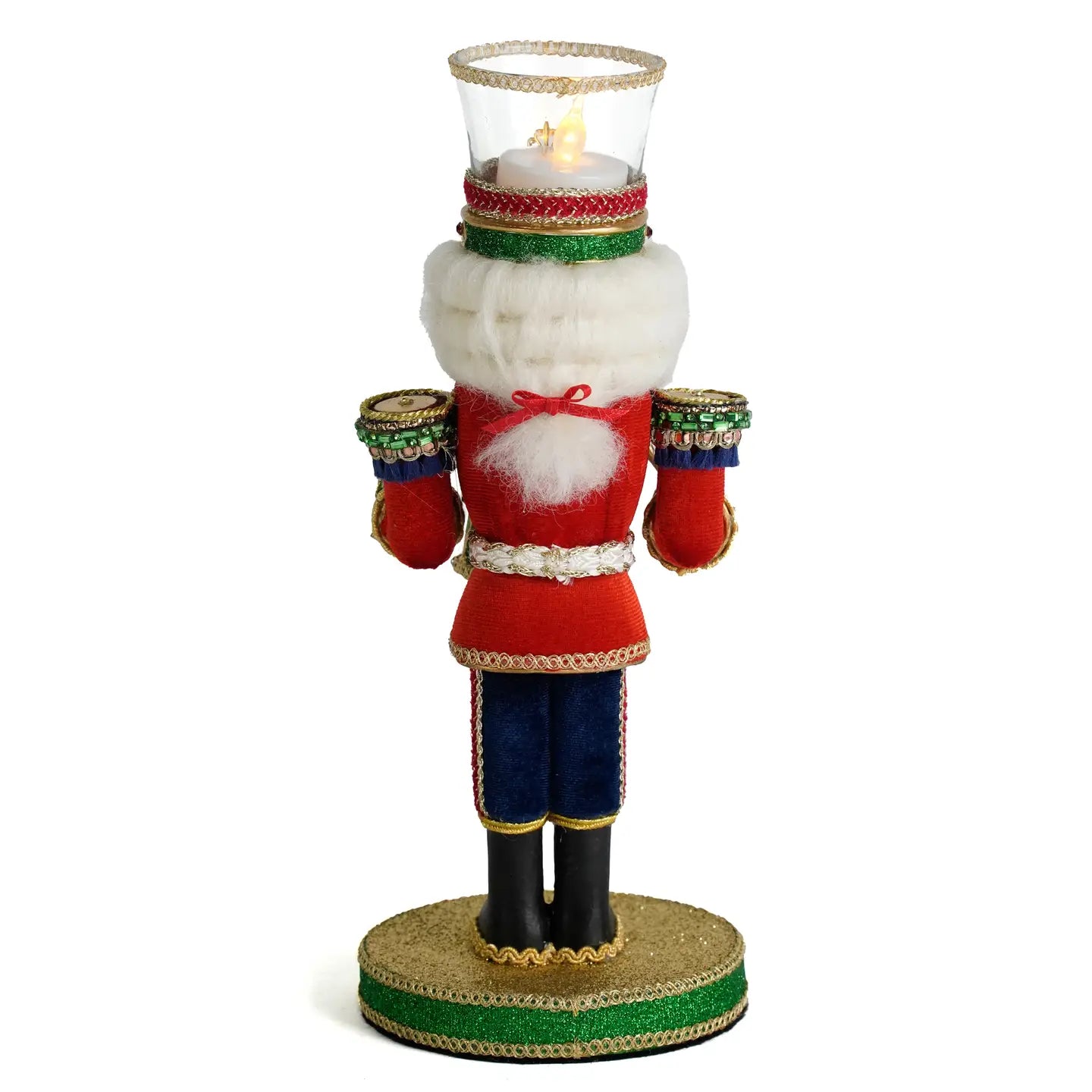 Drumming Nutcracker Votive Holder by Katherine's Collection