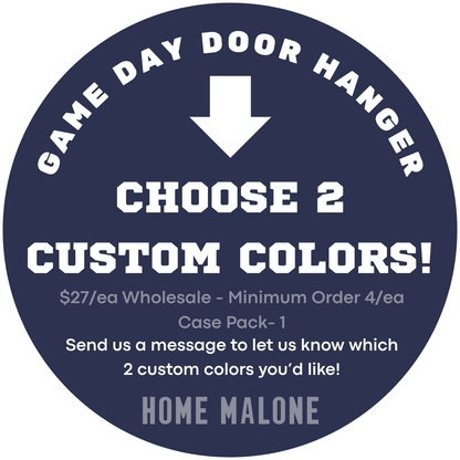 Game Day Customizable Door Hanger