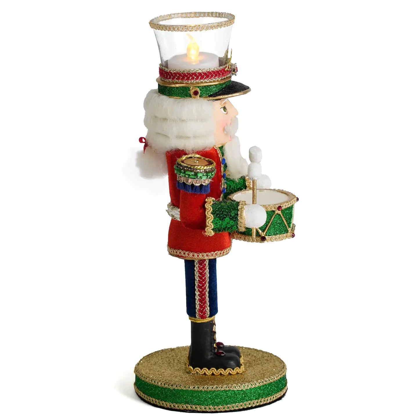 Drumming Nutcracker Votive Holder by Katherine's Collection