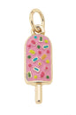 Enamel Popsicle Charm in Light Pink