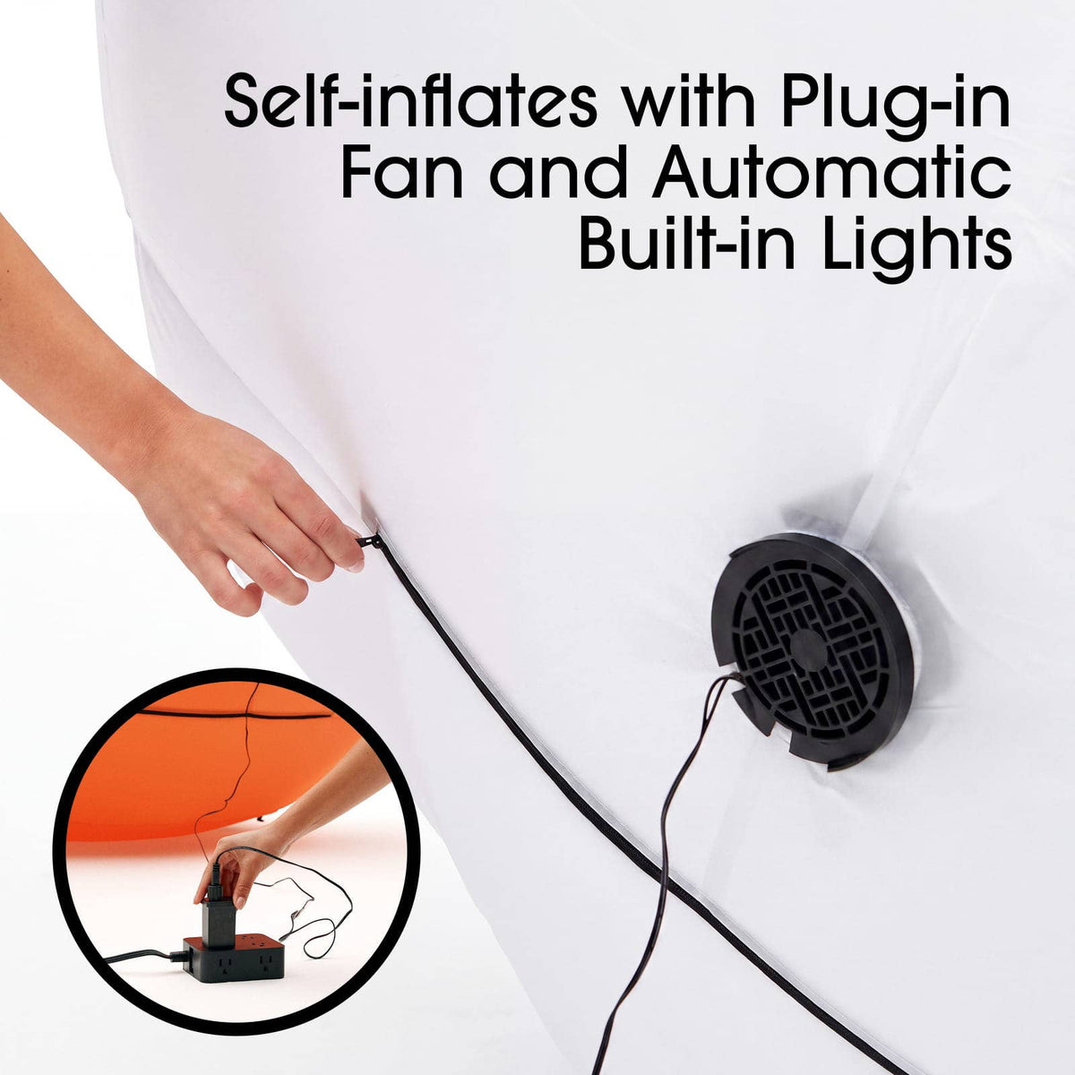 Outdoor Halloween Decor Constant Air Light-Up Pumpkin