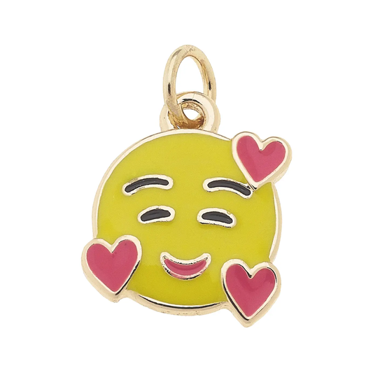 Heart Enamel Emoji Charm