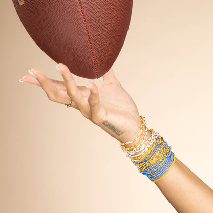 Stretch Seed Bead Solid Game Day Bracelets