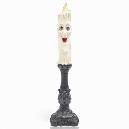 17in Spooky Face Candlestick