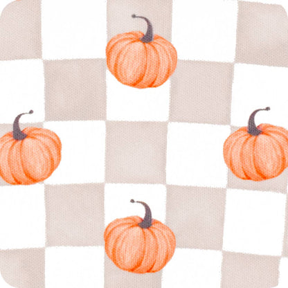 Pumpkin Check Iced Cup Coolie (Large)