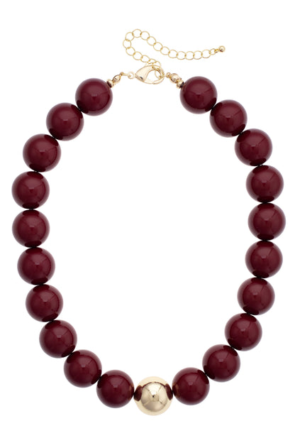 Marjorie Game Day Beaded Necklace
