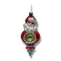 6in Santa Bauble Orn Min/6
