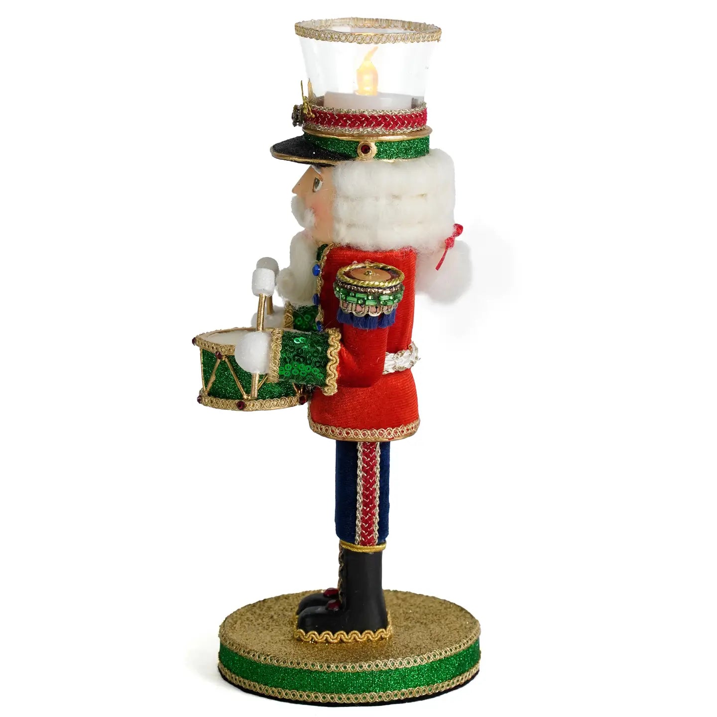 Drumming Nutcracker Votive Holder by Katherine's Collection