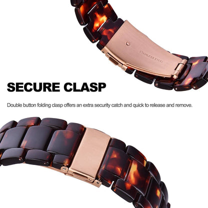 Resin Bracelet Light Weight Bands for Apple Watch: 38/40/41mm / Leopard