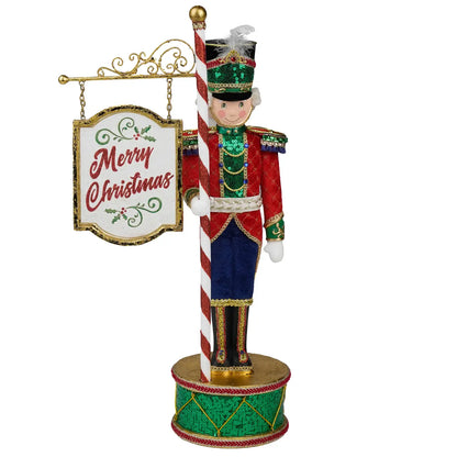 Toy Soldier with Sign by Katherine's Collection