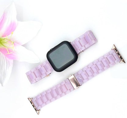 Resin Bracelet Light Weight Bands for Apple Watch: 38/40/41mm / Leopard