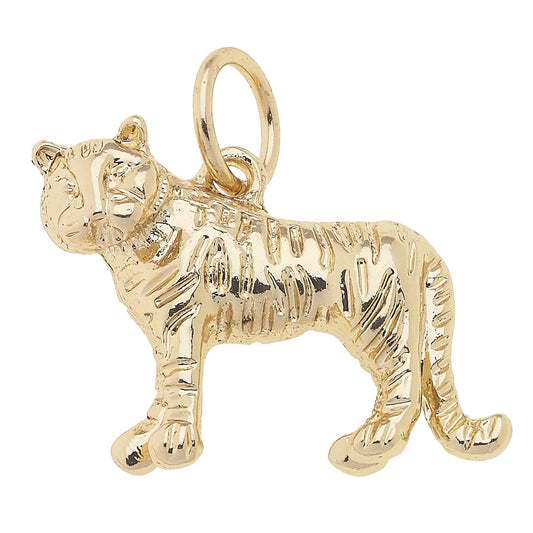 Tiger Charm in Shiny Gold