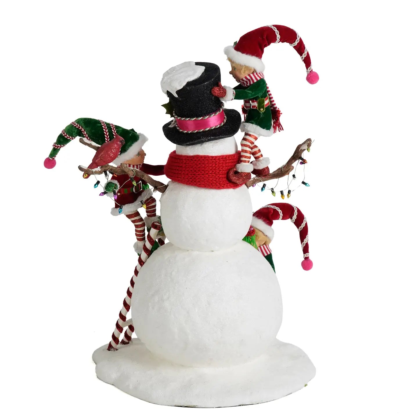Merry Snowman with Elves by Katherine's Collection