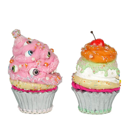 Sticky Sweet Crazy Eyes Cupcakes Assortment of 2 by Katherines Collection