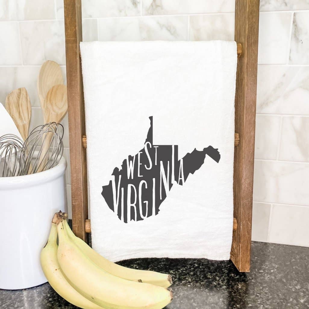 State Art WV - Custom Cotton Tea Towel