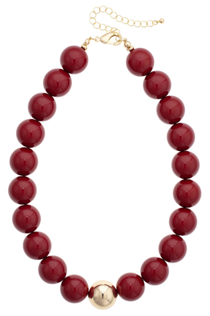 Marjorie Game Day Beaded Necklace