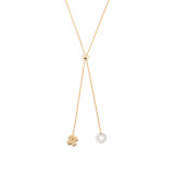 Lariat Charm Necklace - XOXO