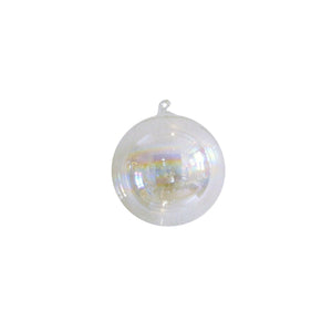 6" Pearl Glass Ball Ornament with Glass Hook