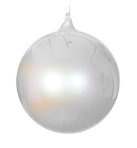 6" Pearl Glass Ball Ornament