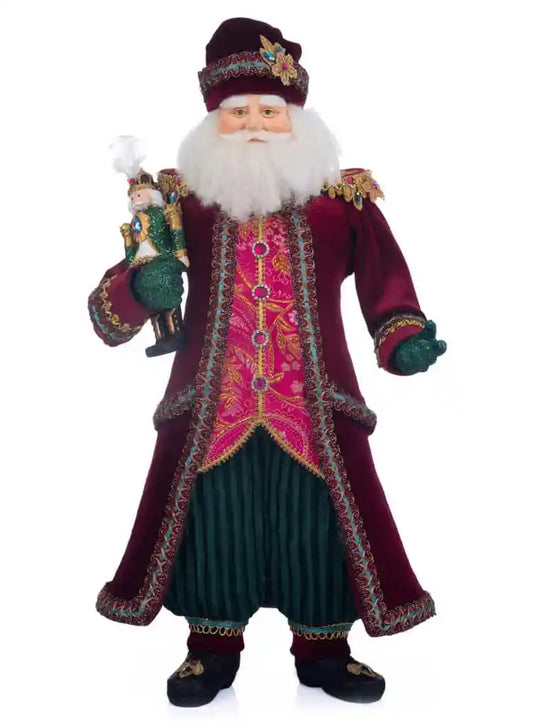 Katherine's Collection Santa with Nutcracker Figure