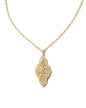 ABBIE LONG PENDANT NECKLACE GOLD METAL