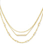 ADDISON MULTI STRAND NECKLACE GOLD METAL