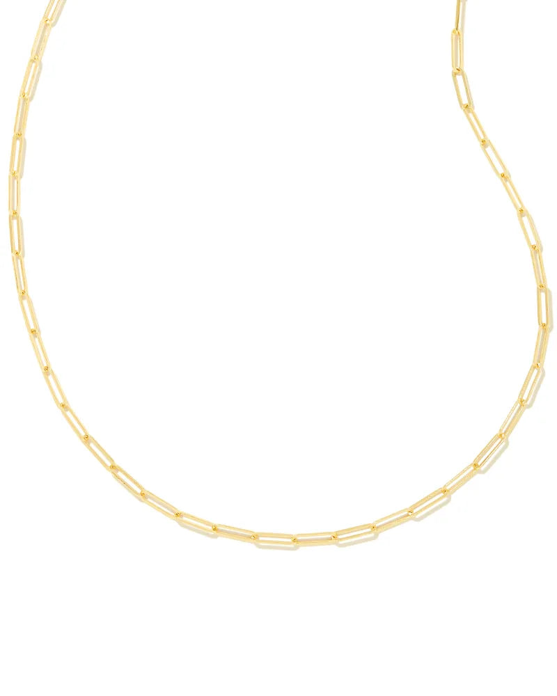 COURTNEY PAPERCLIP NECKLACE GOLD