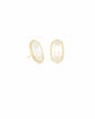 ELLIE STUD EARRINGS GOLD IVORY MOTHER OF PEARL