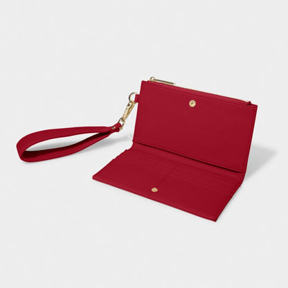 Katie Loxton  Zana Wristlet Wallet- Garnet