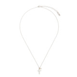 Dainty Cross Necklace - Silver