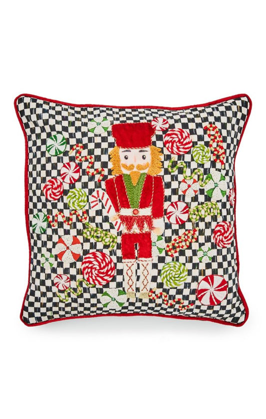 Mackenzie-Childs Courtly Check Nutcracker Throw Pillow